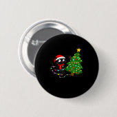 Funny Black Cat What_ Christmas Tree Funny Cat Lov Ronde Button 5,7 Cm (Voorkant /achterkant)
