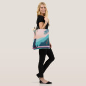 Funny Black cat with beautiful Nature Tote Bag (Op model)