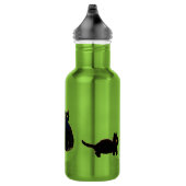 Funny Black Cats Kat Waterfles (Rechts)