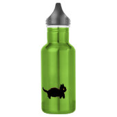Funny Black Cats Kat Waterfles (Links)