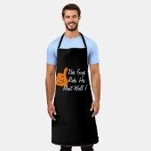 Funny Black Chef Persoonlijk Mannen Sexual-Pun Schort (Gedragen)