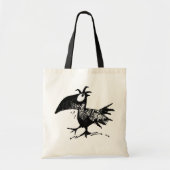 Funny Black Crow Tote Bag (Voorkant)