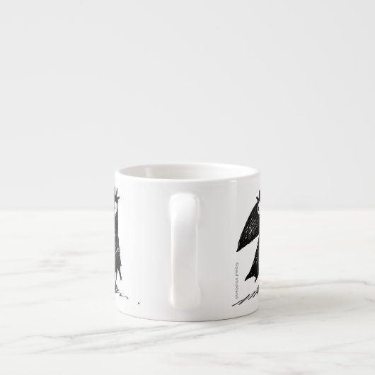 Funny Black Crows Espresso Kop (Achterkant)