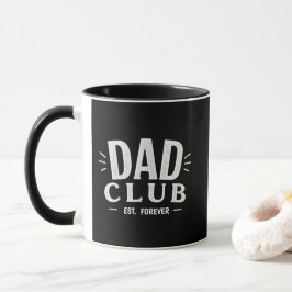 Funny Black Dad Club Mok | Cool Vader Koffiemok