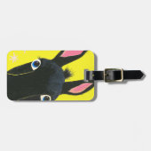 Funny Black Donkey Bagagelabel (Voorkant horizontaal)