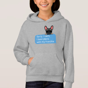 Funny Black en Tan Frenchie Text Message