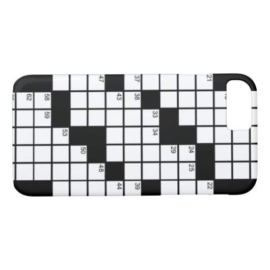 Funny Black en White Crossword Puzzle Game Case-Mate iPhone Case (Achterkant (Horizontaal))
