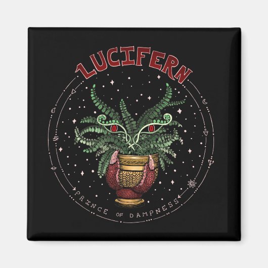 Funny Black Evil Plant Halloween Party Decor Magneet (Voorkant)