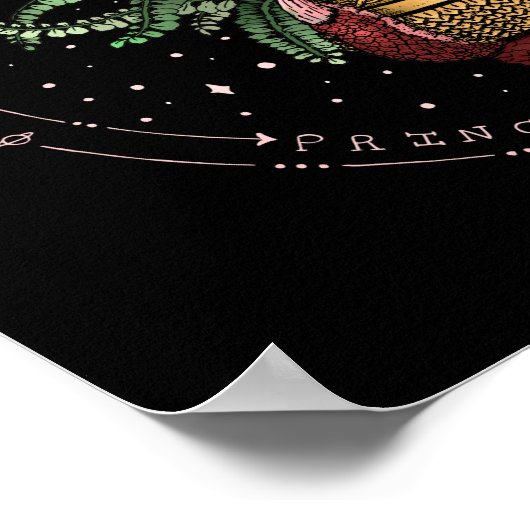 Funny Black Evil Plant Halloween Party Decor Poster (Hoek)