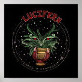 Funny Black Evil Plant Halloween Party Decor Poster (Voorkant)