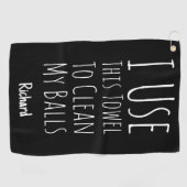 Funny Black Golfer Gifts Humor Quote Player Joke Golfhanddoek (Horizontaal)