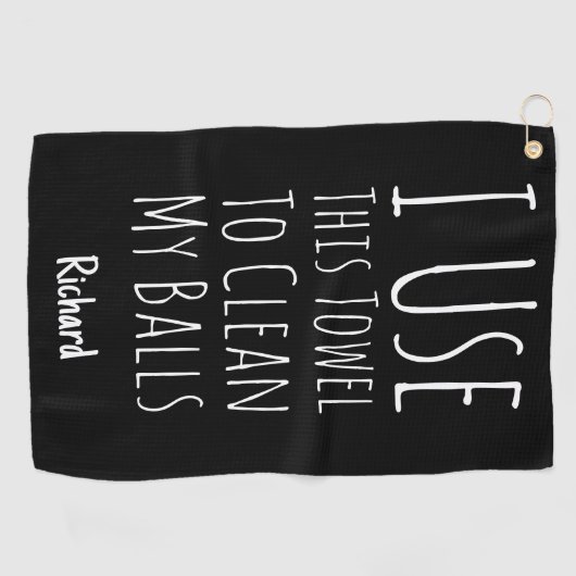 Funny Black Golfer Gifts Humor Quote Player Joke Golfhanddoek (Horizontaal)