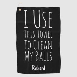 Funny Black Golfer Gifts Humor Quote Player Joke Golfhanddoek