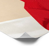 Funny Black Greyhound in Red Sweater Coffee Art Poster (Hoek)