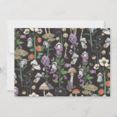 Funny Black Halloween Ghosts Twins Baby shower Kaart (Achterkant)