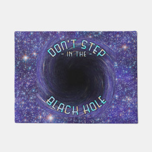 Funny Black Hole Outer Space Astronomy Novelty Deurmat