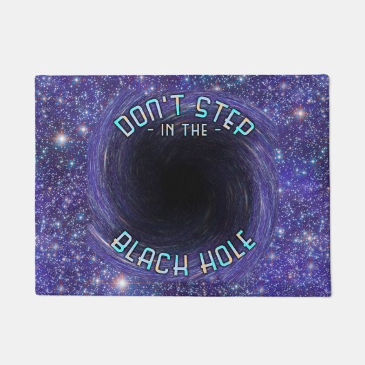 Funny Black Hole Outer Space Astronomy Novelty Deurmat (Voorkant)