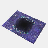 Funny Black Hole Outer Space Astronomy Novelty Deurmat (Schuin)