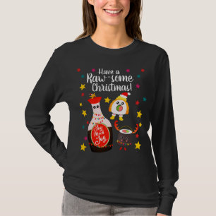 Funny Black Kawaii Sushi Ugly KerstSweater T-shirt