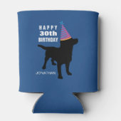 Funny Black Lab Dog Verjaardag Pet Alle Leeftijd e Blikjeskoeler (Achterkant)