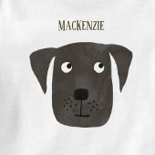 Funny Black Labrador Retriever Dog Aangepaste naam Romper