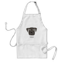 Funny Black Labrador Retriever Dog Aangepaste naam