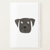 Funny Black Labrador Retriever Dog gepersonaliseer Planner (Achterkant)