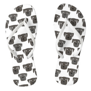 Funny Black Labrador Retriever Dog Patroon Teenslippers