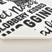 Funny Black Labrador Retriever houdt van mijn hond Sherpa Deken (3/4)