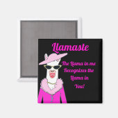 Funny Black llamaste Gezegde Magnet (Voorkant / Achterkant)