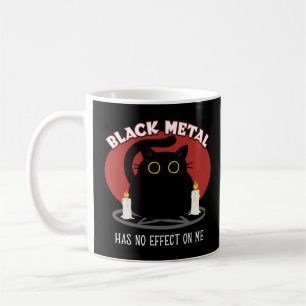 Funny Black Metal Satanic Cat Quote Koffiemok