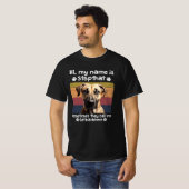 Funny Black Mouth Cur Dog Gezegde T-shirt (Voorkant volledig)