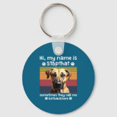 Funny Black Mouth Cur Dog Saying  Sleutelhanger (Voorkant)