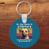 Funny Black Mouth Cur Dog Saying  Sleutelhanger (Voorkant)
