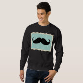 Funny Black Mustache 2 Trui (Voorkant volledig)