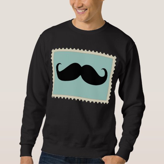 Funny Black Mustache 2 Trui (Voorkant)