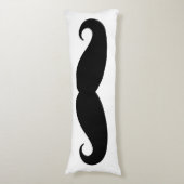 Funny black mustache, aangepast slaapkamerbed deco lichaamskussen (Voorkant Verticaal)