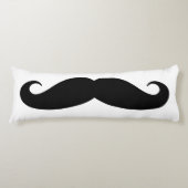 Funny black mustache, aangepast slaapkamerbed deco lichaamskussen (Voorkant)