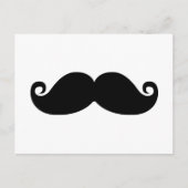 Funny  Black Mustache Briefkaart (Voorkant)