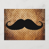 Funny Black Mustache Briefkaart (Voorkant)