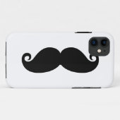 Funny Black Mustache Case-Mate iPhone Case (Achterkant (horizontaal))