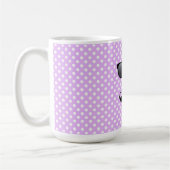 Funny Black Mustache en bril Koffiemok (Links)