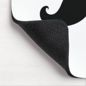 Funny Black Mustache Humor Muismat (Hoek)