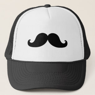 Funny Black Mustache Humor Trucker Pet