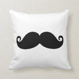 Funny Black Mustache Kussen