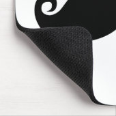 Funny  Black Mustache Muismat (Hoek)