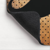 Funny Black Mustache Muismat (Hoek)