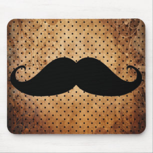 Funny Black Mustache Muismat
