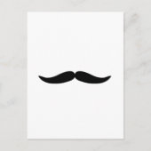 Funny Black Mustache of Mustache Briefkaart (Voorkant)