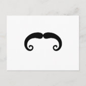 Funny Black Mustache of Mustache Style Briefkaart (Voorkant)